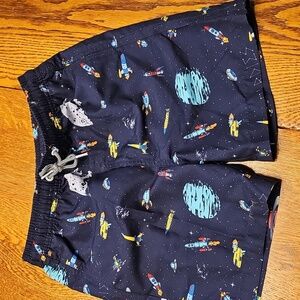 NWOT Boardies® Boys Space Swim Short + bag, Size 9-10